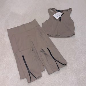 Zara leggings and crop top